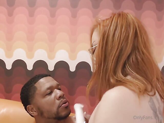 OnlyFans redhead interracial anal featuring Emma Magnolia