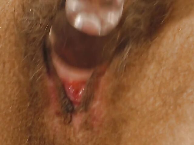 Skinny hairy MILF Alexia is addicted to sex toys