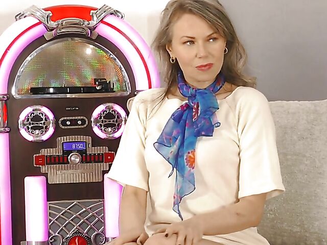 Skinny hairy MILF Alexia is addicted to sex toys