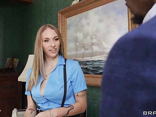 Angel Youngs - Big black cock and big natural tits