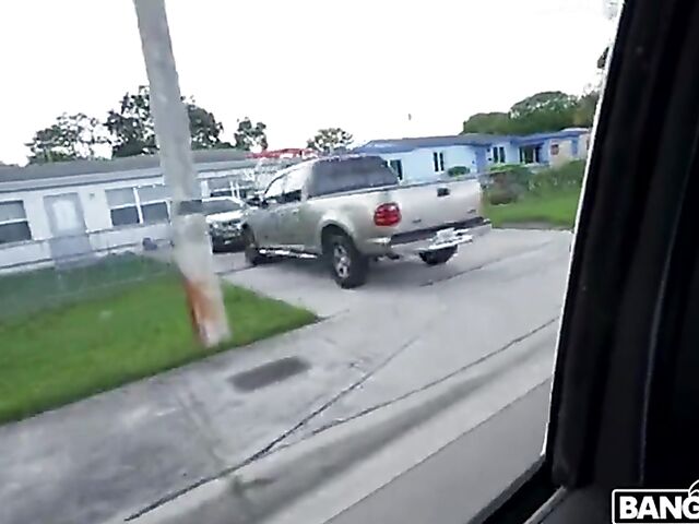 Kimberly Love - Black and latina fuck in a van