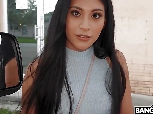 Kimberly Love - Black and latina fuck in a van