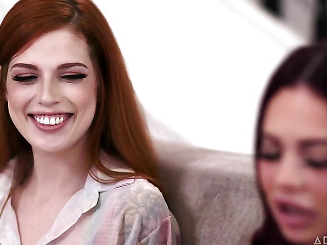 Sabina Rouge & Scarlett Mae - Lesbian caught masturbating