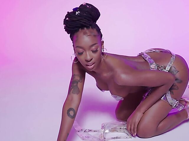 Sabrea Phenix - Tattooed ebony solo for Playboy