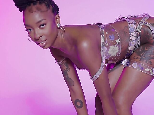 Sabrea Phenix - Tattooed ebony solo for Playboy