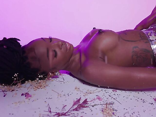 Sabrea Phenix - Tattooed ebony solo for Playboy