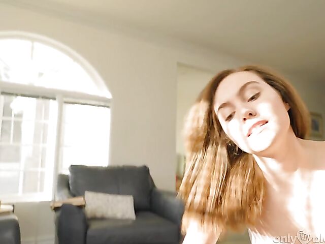 POV blowjob with a cutie featuring Freya Parker