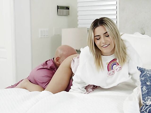 Chanel Camryn - Sick cute teen gets banged by her stepdad in her bedroom