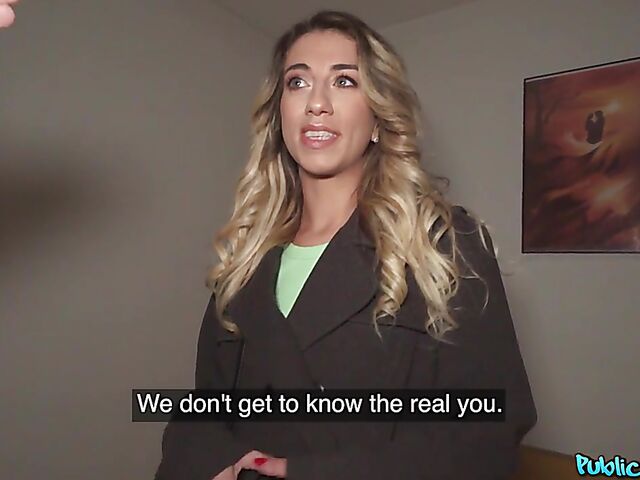 POV sex for money in panties and pantyhose with skinny Megane Lopez