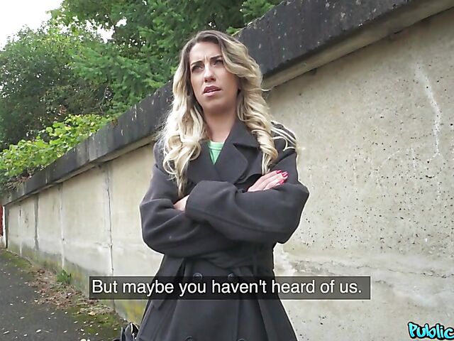 POV sex for money in panties and pantyhose with skinny Megane Lopez