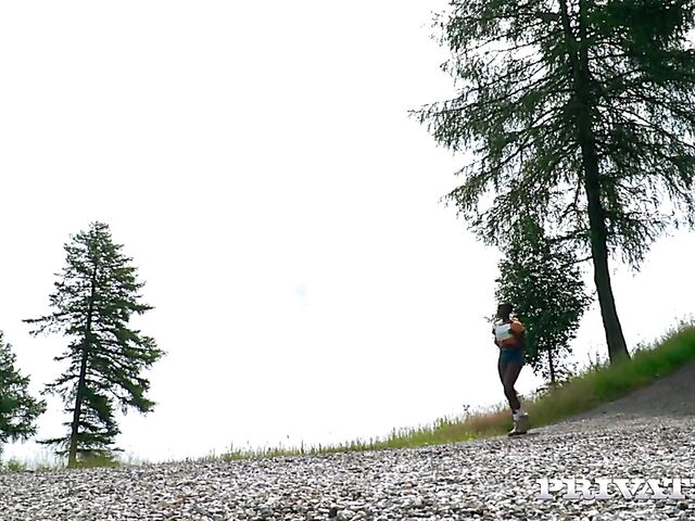 Zaawaadi's tight black pussy fucked outdoors