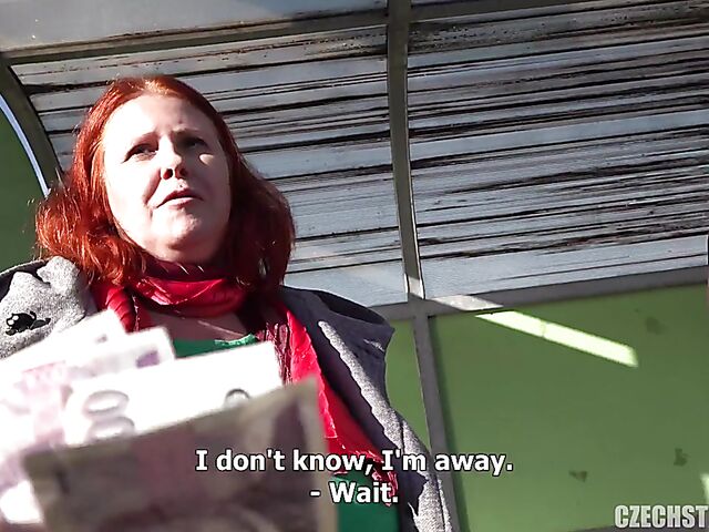 Bus public tits flashing and blowjob with cash-hungry milfs