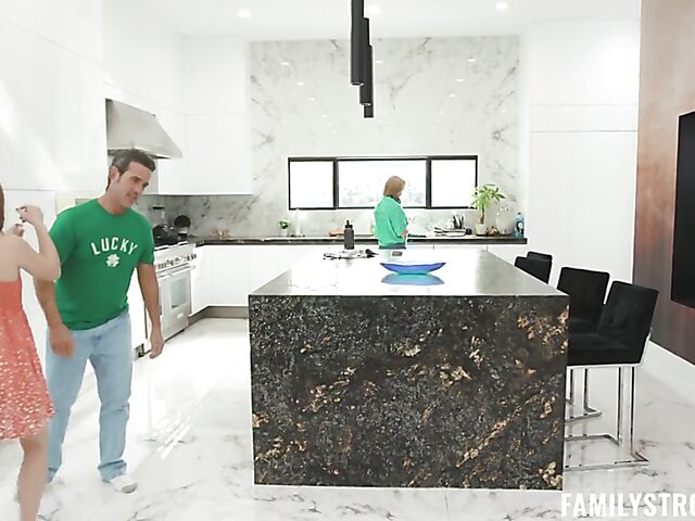 Ryan Keely's husband cheating with small tits teen Mira Monroe