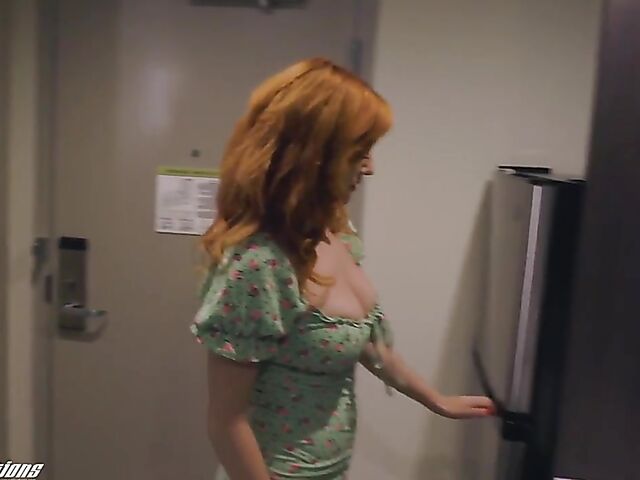 Keely Rose - Sexy redhead interracial fucked