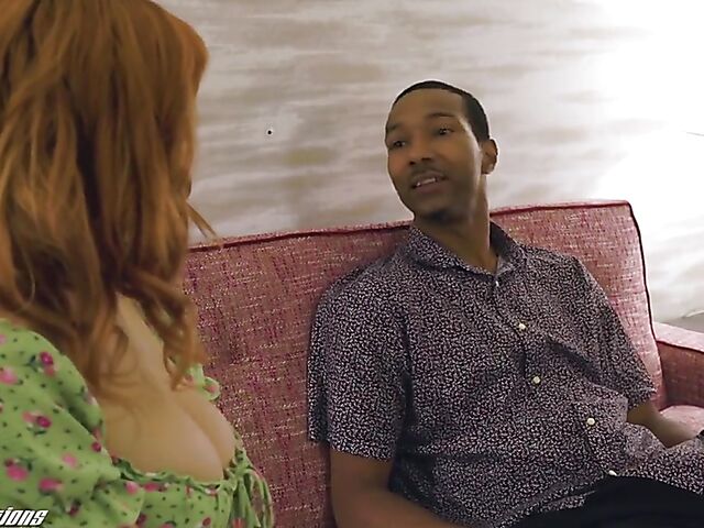 Keely Rose - Sexy redhead interracial fucked