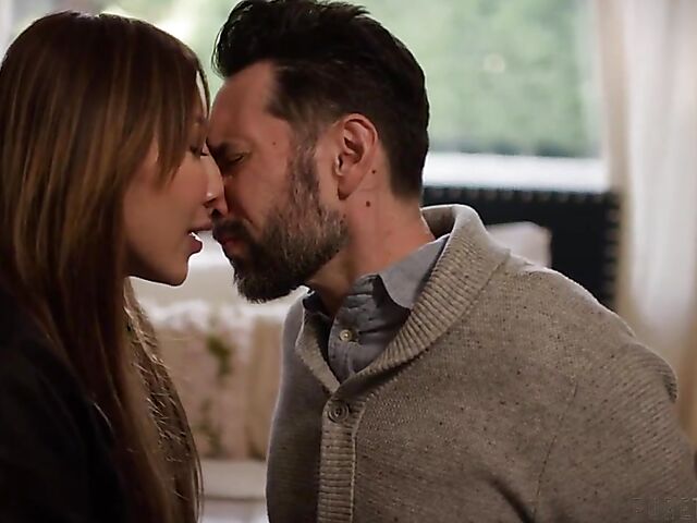 Nicole Doshi gets her shaved asian pussy fucked and fingered by Tommy Pistol