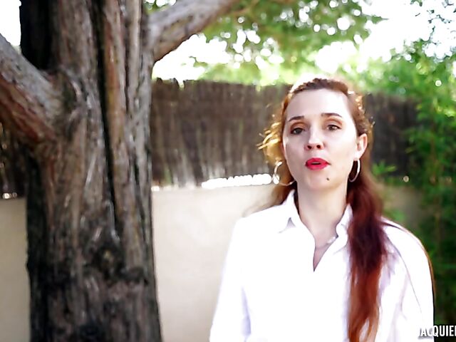 32-year-old slim redhead MILF Kira doing her job well