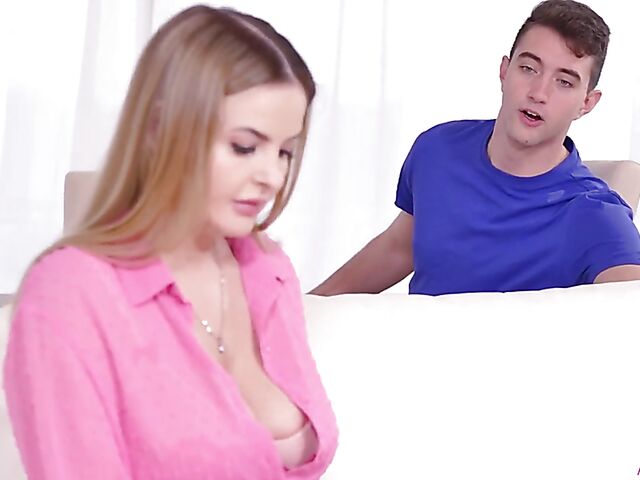 Titty fuck with busty stepmom Candy Alexa