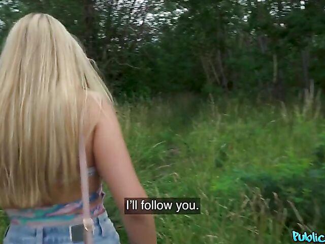 Public pick up and POV sex with Irina Cage