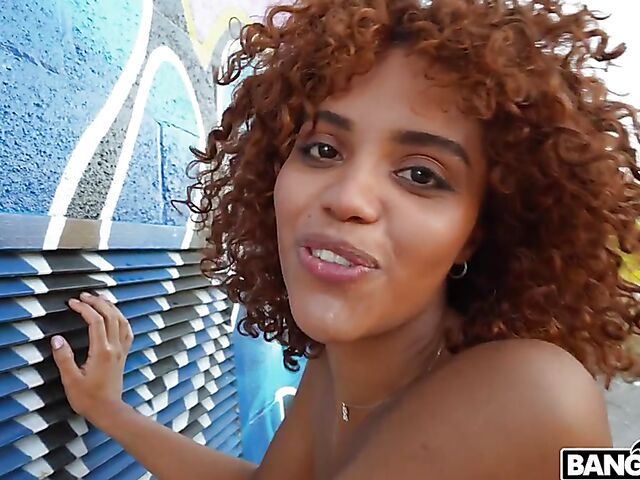 Naked skating in public and outdoor anal with curly-haired Selva Lapiedra