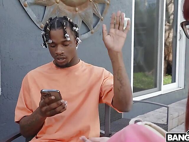 Big black cock anal with bespectacled redhead Alexa Nova and well hung Damion Dayski