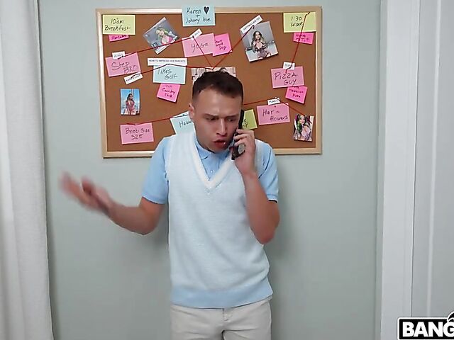 Tattoo-covered XWife Karen makes her dirty neighbor happy with her big tits and big ass