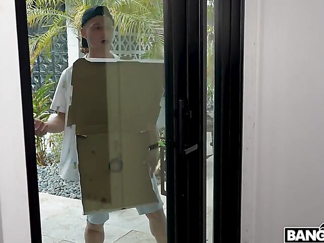 Tattoo-covered XWife Karen makes her dirty neighbor happy with her big tits and big ass