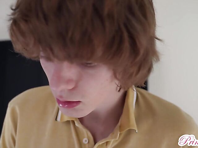 Young redhead with tiny tits Madi Collins is horny too