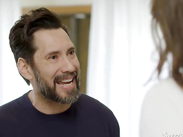 Cheating with sexy brunette Melissa Stratton