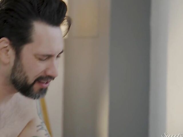 Cheating with sexy brunette Melissa Stratton