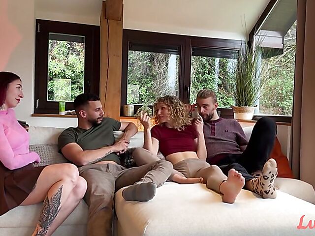 Esluna & Marvin, Roman & Serafina - Sexy foursome couples won't forget