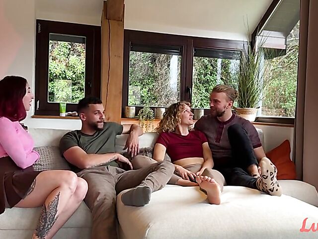 Esluna & Marvin, Roman & Serafina - Sexy foursome couples won't forget