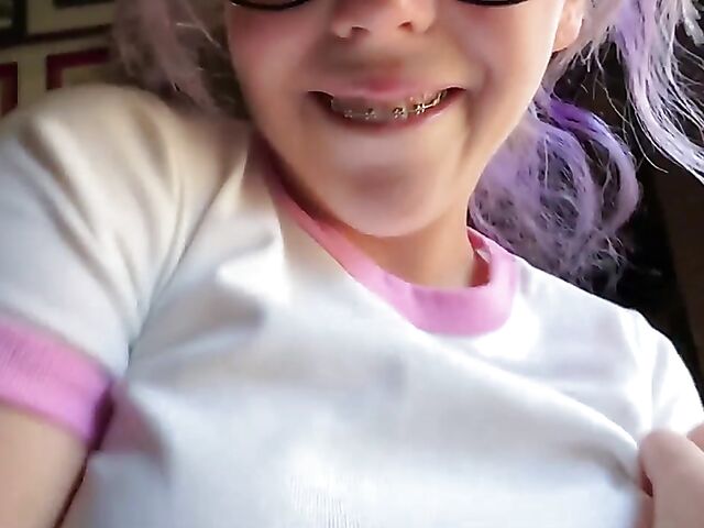 Charli O - Bespectacled busty teen POV style