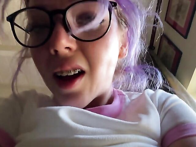 Charli O - Bespectacled busty teen POV style