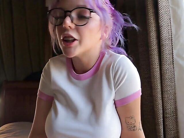 Charli O - Bespectacled busty teen POV style