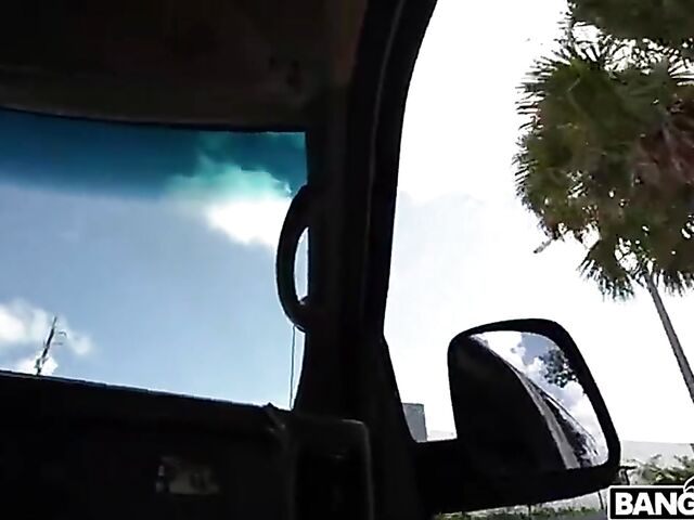 Blonde interracial anal in a van with sporty Anna Kovachenko