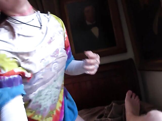 Pierced teen braces fuck in POV featuring Laya Rae