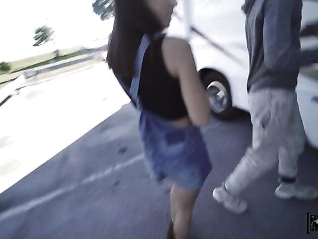 Lila Love - Girl in panties POV fuck in the motorhome