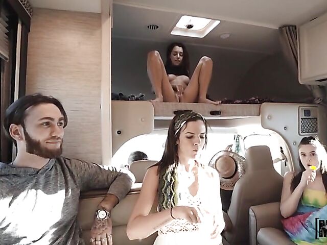 Lila Love - Girl in panties POV fuck in the motorhome