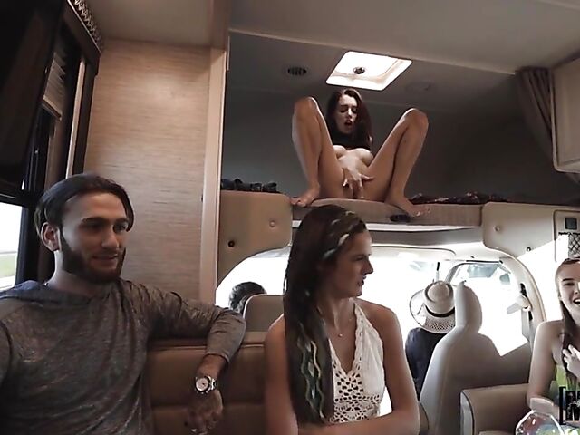 Lila Love - Girl in panties POV fuck in the motorhome