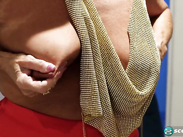 Shaved mature solo with toys featuring Lacey West