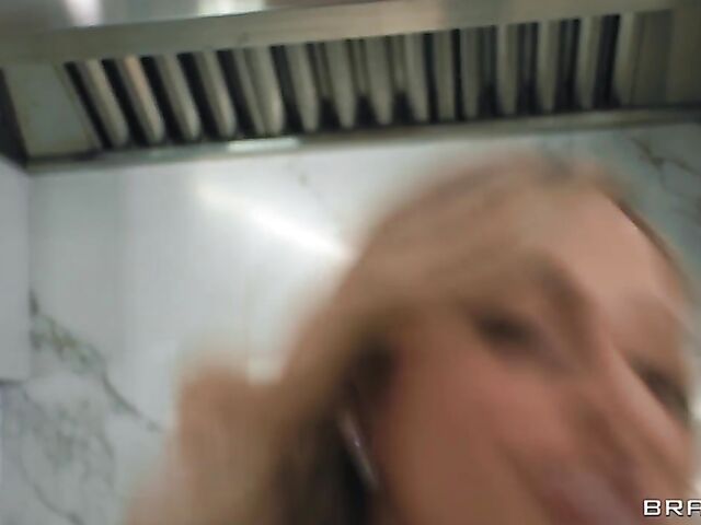 Horny housewife Emma Hix fucks the plumber behind her husband's back