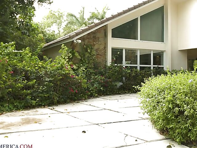 Slim MILF with glasses Mandy Rhea fucks her lucky neighbor