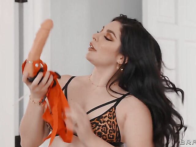 Hot and Mean lesbian strapon scene with Keira Croft and Megan Maiden