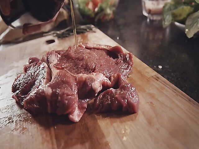 Sensual kitchen sex with meat lover Asha Heart