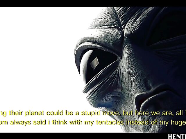 Alien sex with helpless Haneen who gets her shaved pussy filled