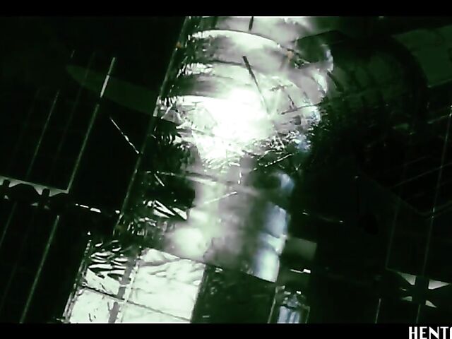 Alien sex with helpless Haneen who gets her shaved pussy filled