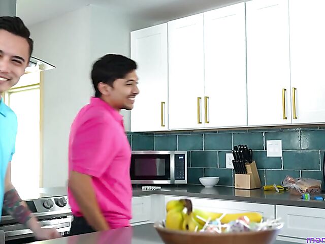 Aiden Ashley & Pristine Edge - Mom swap Easter with sexy milfs in lingerie and stockings