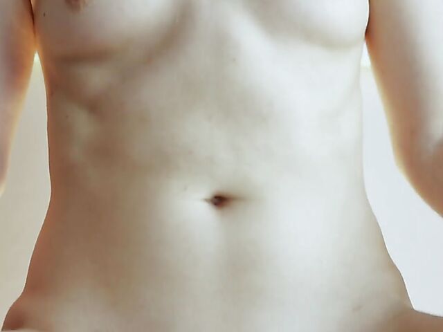 Sexy solo in a red mini dress featuring Berenice