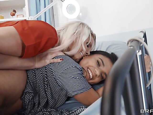 Lesbian nurse Phoenix Marie takes advantage of Summer Col